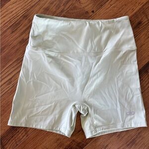 ALO Yoga Women's High-Waisted Bike Shorts in Light Mint Green